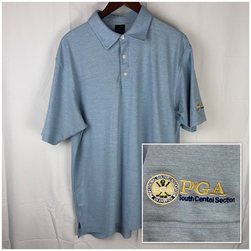 Dunning Golf Polo‎ Shirt Men's XXL Blue PGA South Central Section